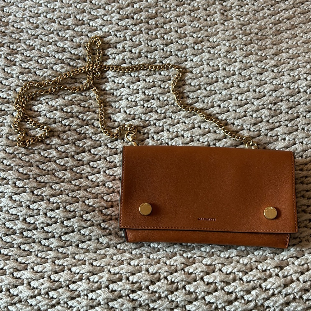 All Saints Leather Clutch